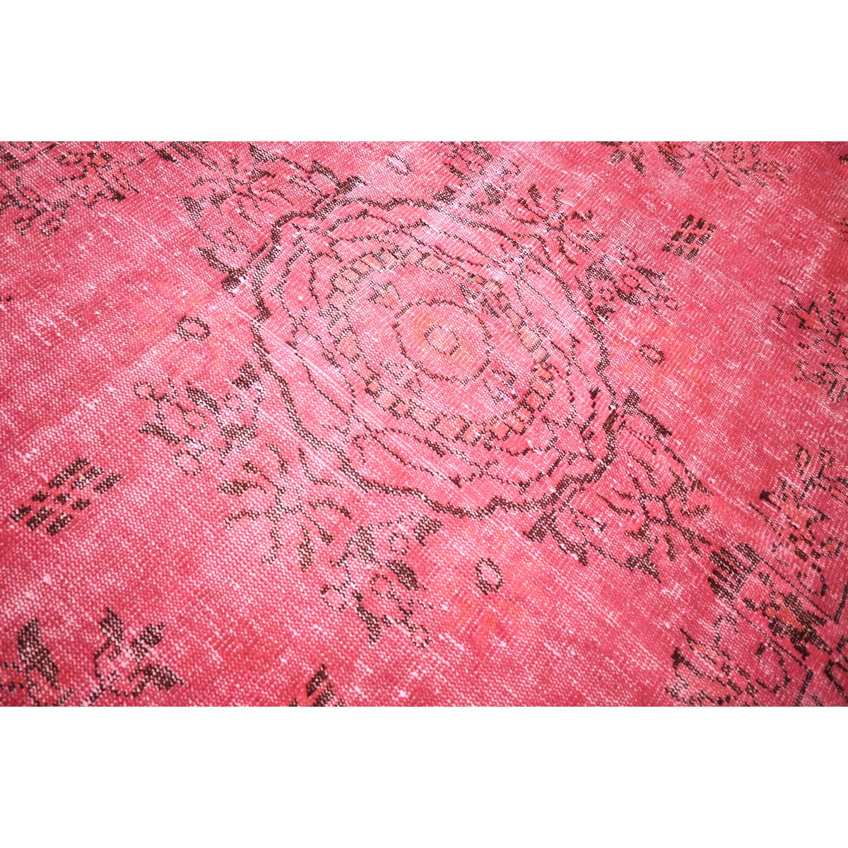 Roze vintage vloerkleed - 312x188 cm - HANDGEMAAKT