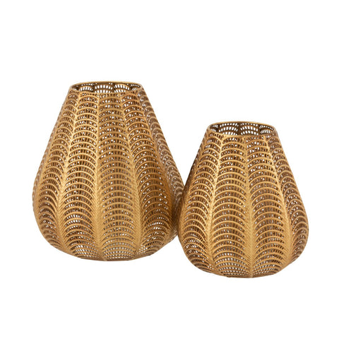 J-Line Kaarshouder - ijzer - goud - large