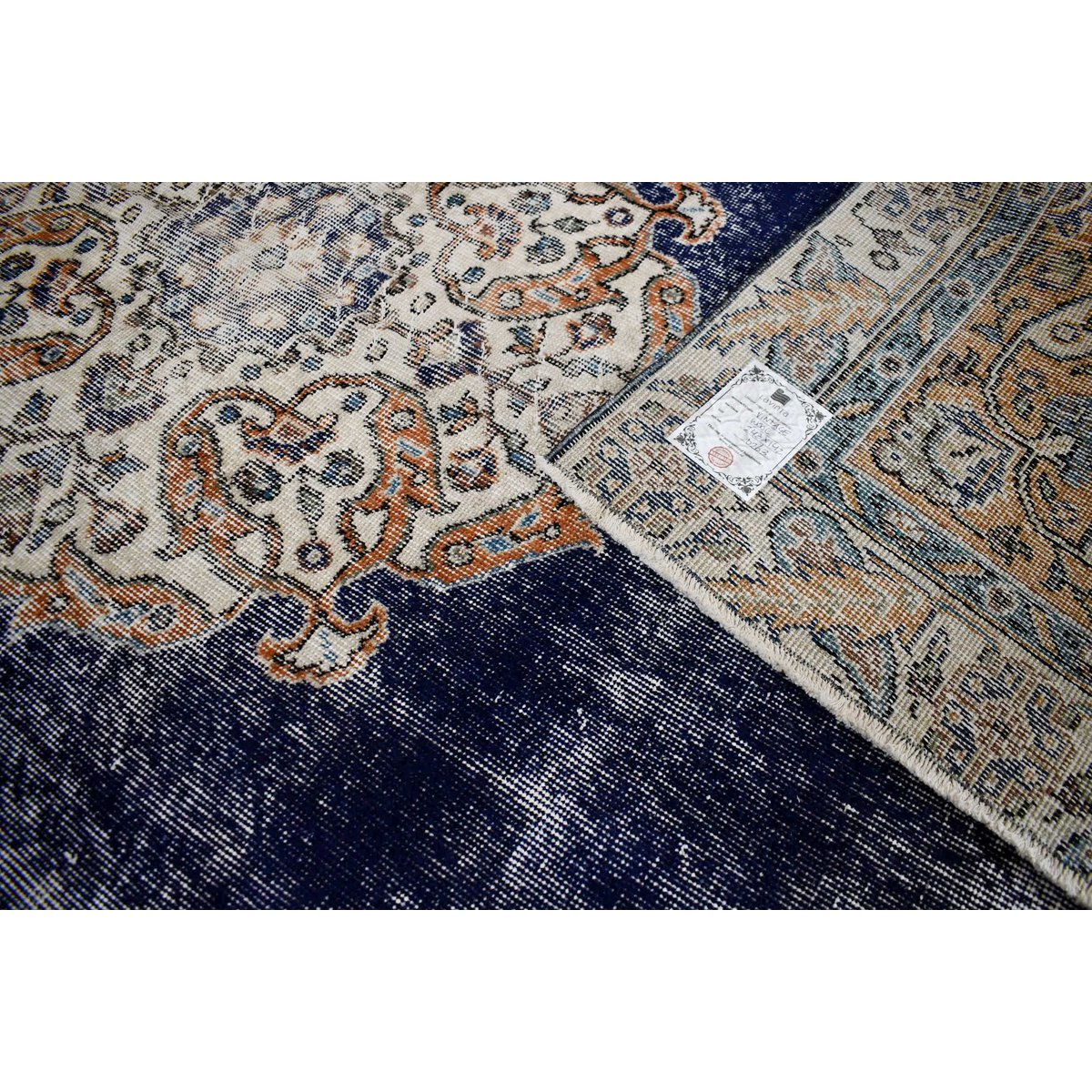 Boho vintage vloerkleed - 243x142 cm - HANDGEMAAKT
