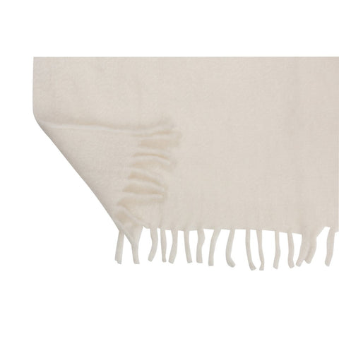 J-Line Plaid - polyester - zwart/ wit - 190 x 136 cm