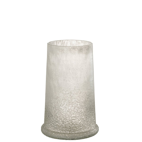 J-Line lantaarn Suiker Glas Wit Groot