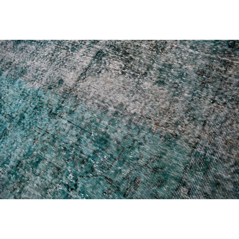 Turquoise vintage vloerkleed - 261x156 cm - HANDGEMAAKT