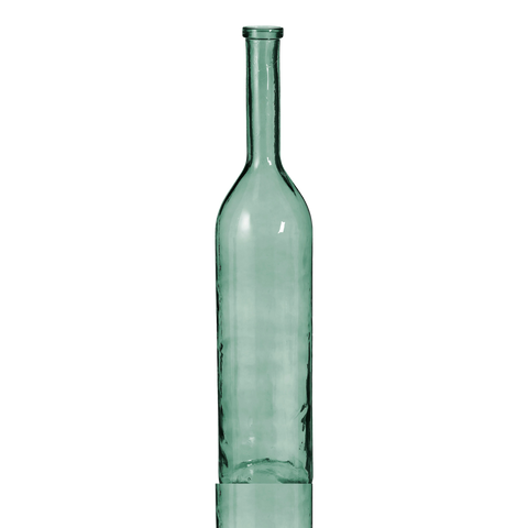 Rioja Fles Vaas - H100 x Ø21 cm - Gerecycled Glas - Groen