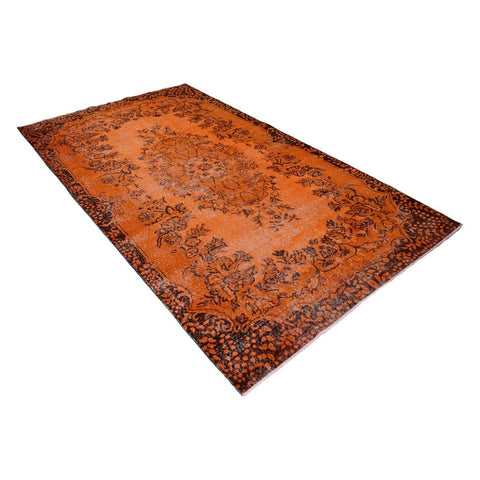 Oranje vintage vloerkleed - 295x167 cm - HANDGEMAAKT
