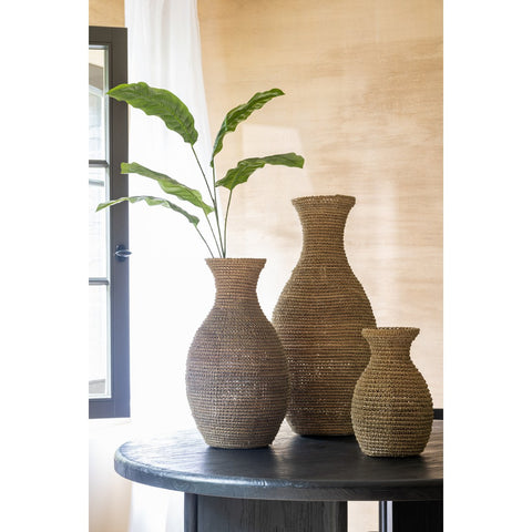 J-Line vaas Lise - zeegras - naturel - medium