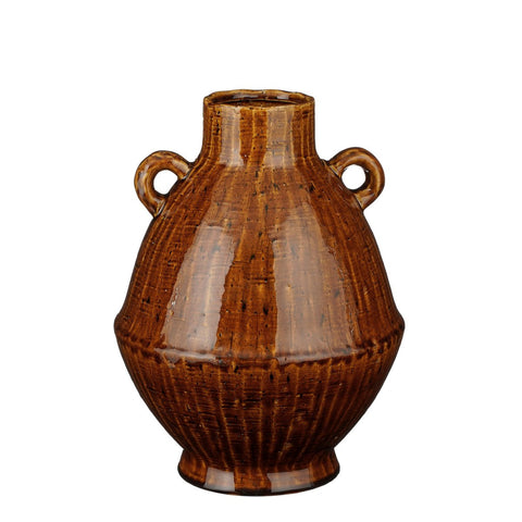 Elena Vaas - H34 x Ø26 cm - Keramiek - Bruin