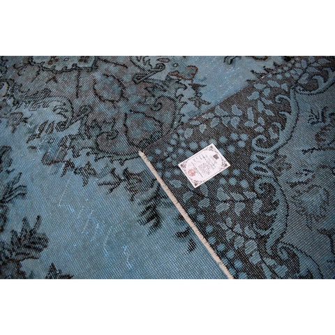 Blauw vintage vloerkleed - 298x174 cm - HANDGEMAAKT