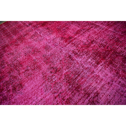 Roze vintage vloerkleed - 312x205 cm - HANDGEMAAKT