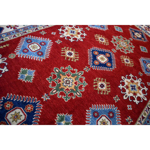Rood kazak vloerkleed - 272x182 cm - HANDGEMAAKT