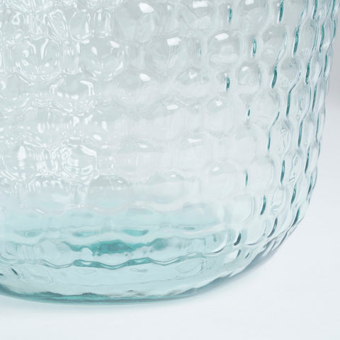 Vina Fles Vaas - H42 x Ø27 cm - Gerecycled Glas - Transparant