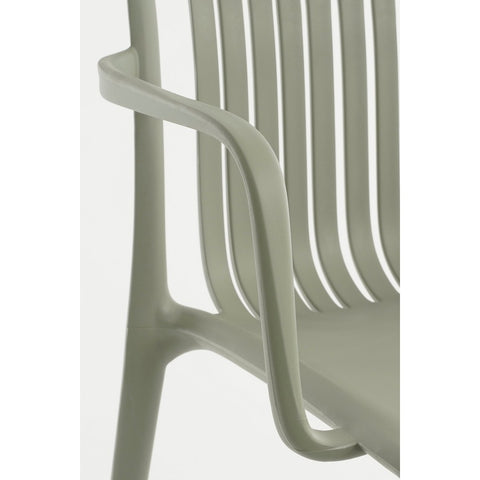 Paloma Tuinstoel - L53 x B53 x H78 cm - Polypropyleen - Groen