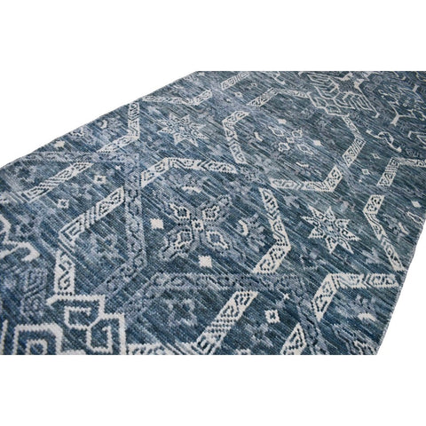 Moderne Kazak loper - 356x96 cm - HANDGEMAAKT