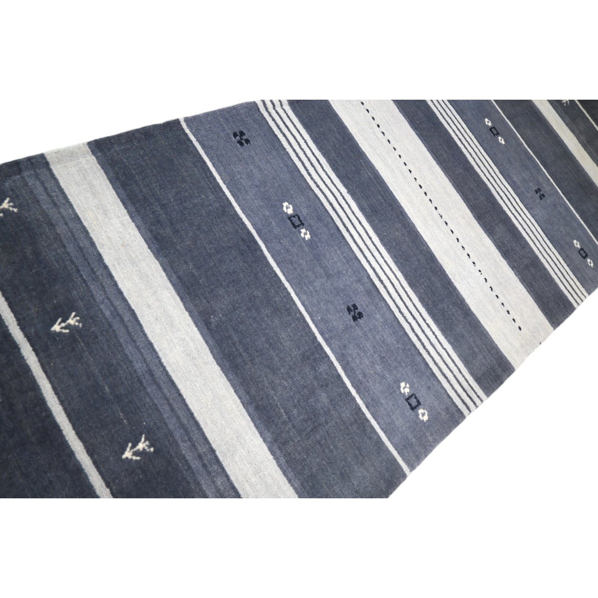 Gestreepte Gabbeh loper - 225x70 cm - HANDGEMAAKT