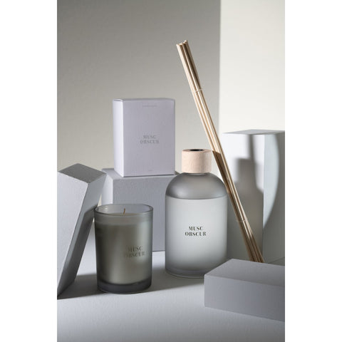 J-Line geurolie + stokjes - Essential Accords - Obscure Musk - blauw