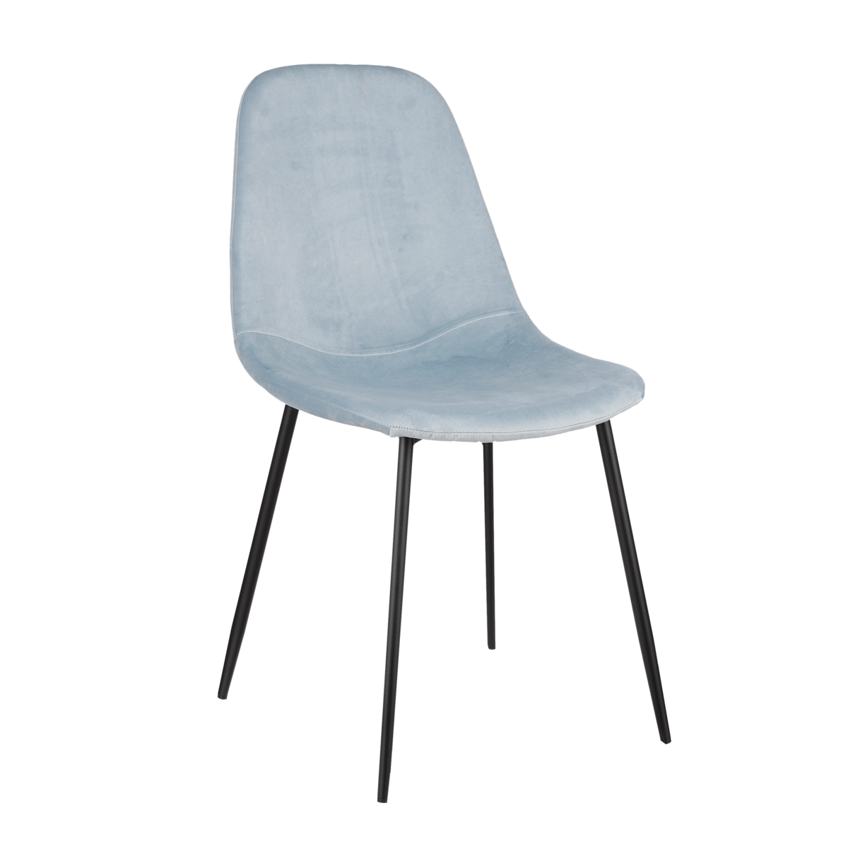 Corby Eetkamerstoel - Gerecycled polyester - Blauw
