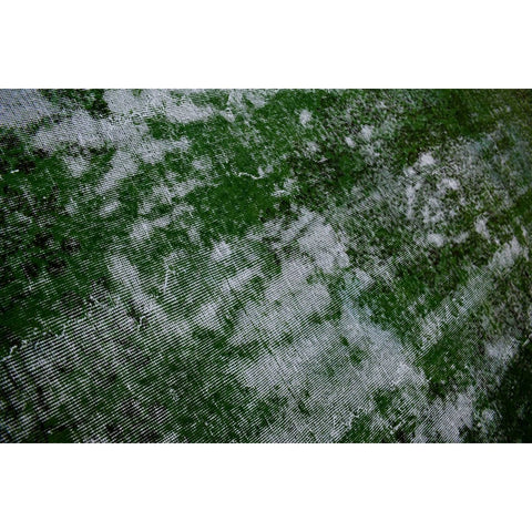 Super vintage groen vloerkleed - 287x197 cm - HANDGEMAAKT