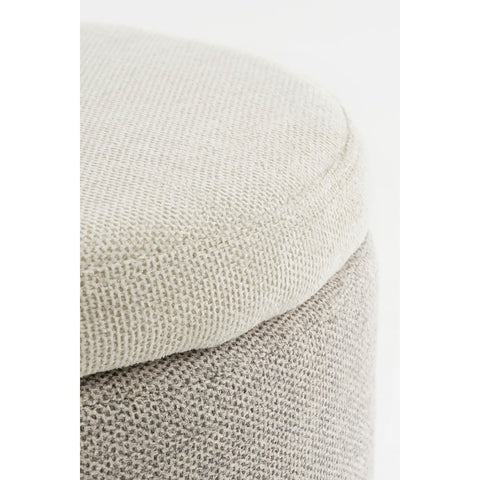 Opbergpoef - H45 x Ø40 cm - Grijs