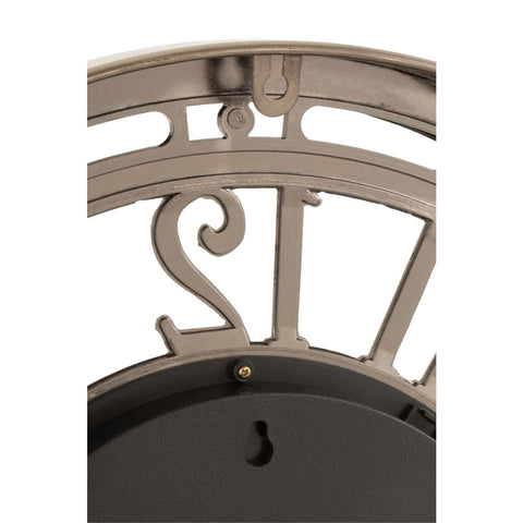 J-Line Radars Arabische Cijfers klok - metaal/ glas - brons - Ø 53 cm