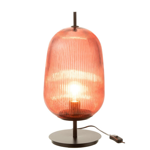 J-Line tafellamp Oasis - glas - rood - large