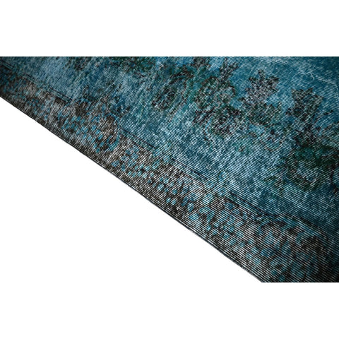Blauw vintage vloerkleed - 290x180 cm - HANDGEMAAKT