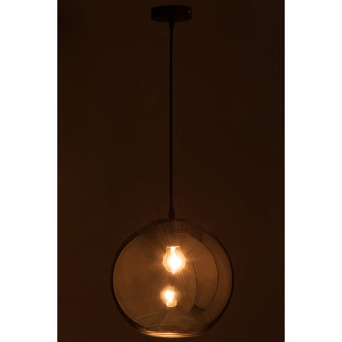 J-Line lamp Bol Spiegel - glas - zilver - large
