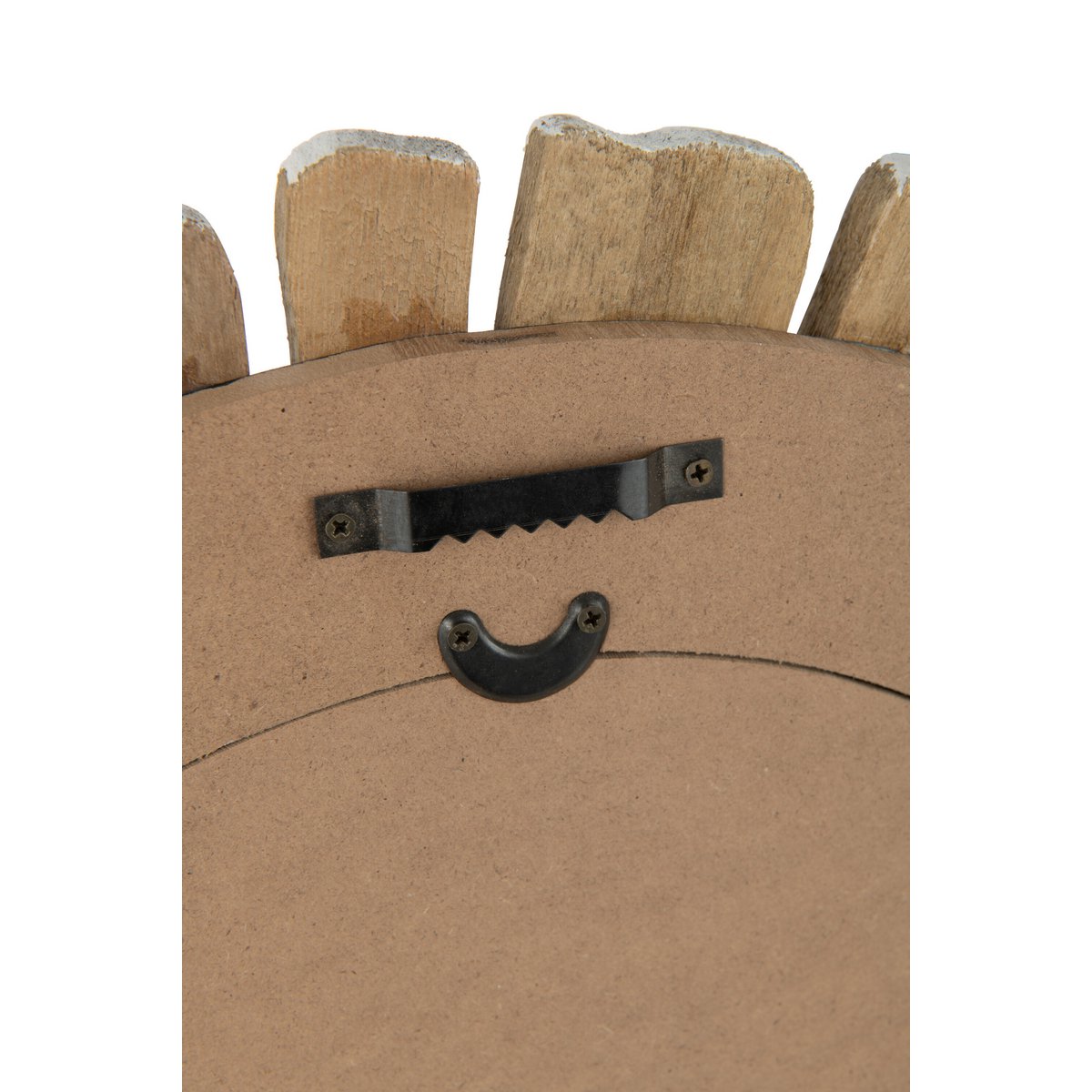 J-Line spiegel Vacay - hout - wit - klein