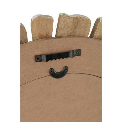 J-Line spiegel Vacay - hout - wit - klein