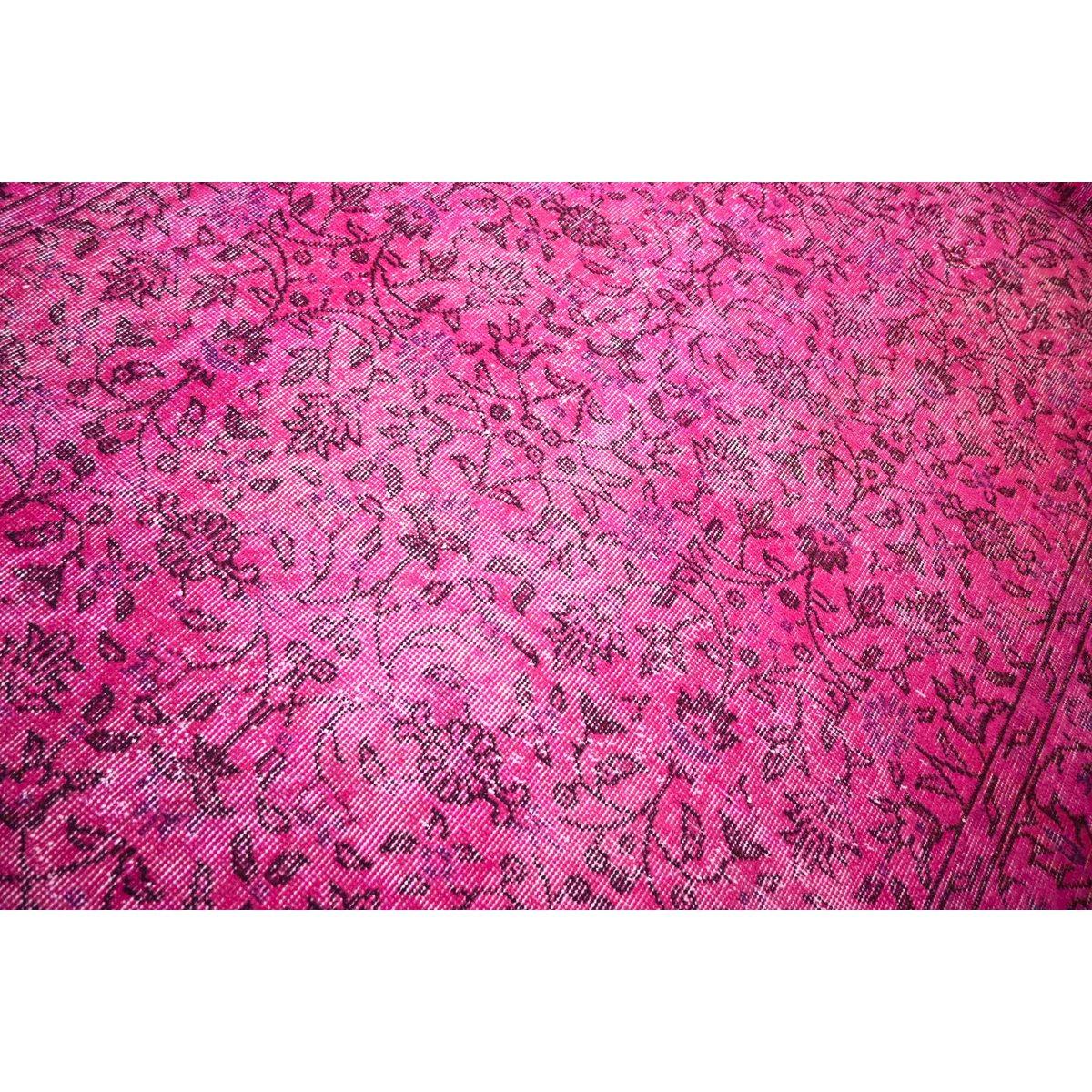 Roze vintage vloerkleed - 250x152 cm - HANDGEMAAKT