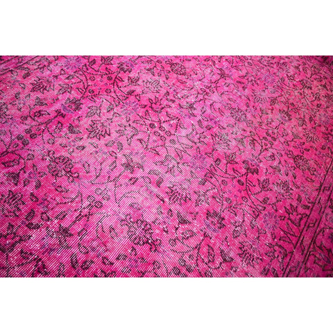 Roze vintage vloerkleed - 250x152 cm - HANDGEMAAKT