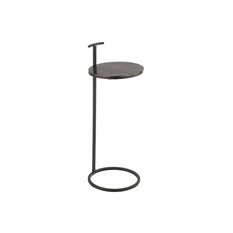 J-Line bijzettafel Toni - aluminium/ijzer - zwart