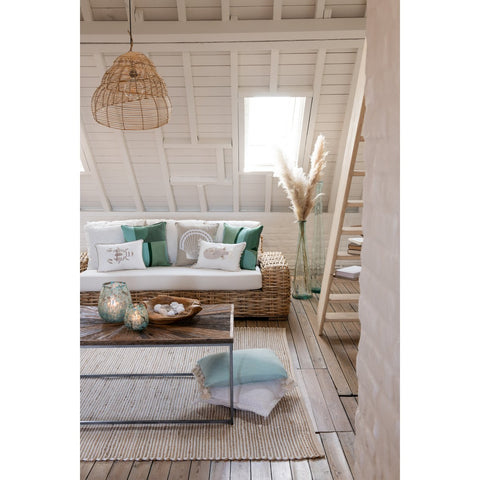 J-Line Hangende lamp Slak - bamboe - naturel