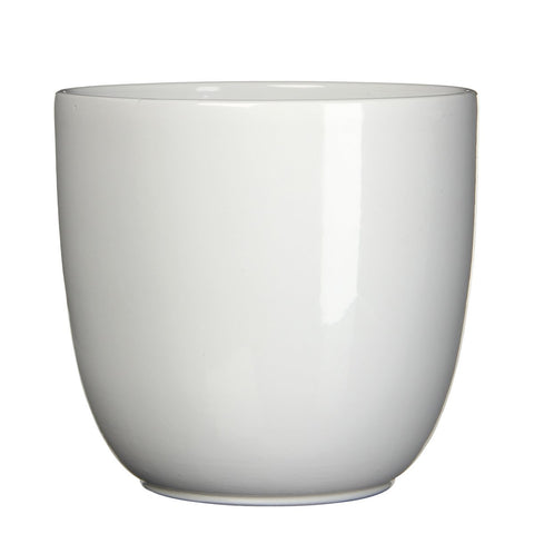 Tusca Bloempot - H32 x Ø35 cm - Wit