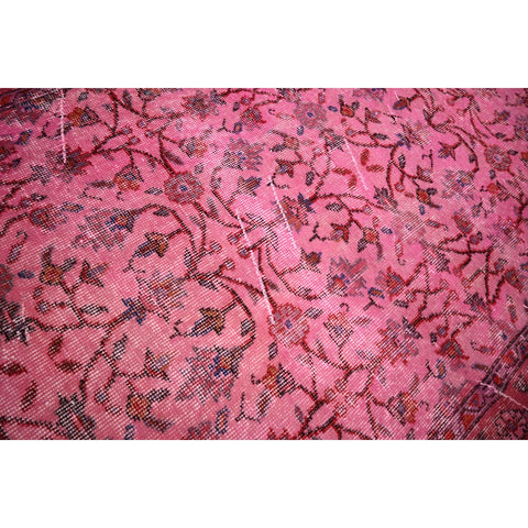 Roze vintage vloerkleed - 188x114 cm - HANDGEMAAKT