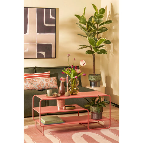 Kubu Muurdecoratie - L70 x B100 cm - Canvas - Taupe