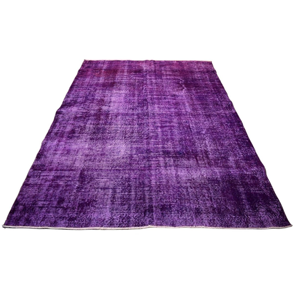 Paars vintage vloerkleed - 258x173 cm - HANDGEMAAKT