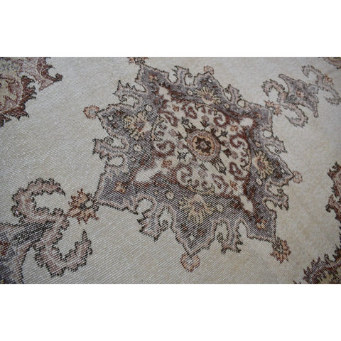 Beige vintage vloerkleed - 212x115 cm - HANDGEMAAKT