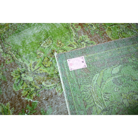 Groen vintage vloerkleed - 302x174 cm - HANDGEMAAKT