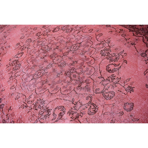 Roze vintage vloerkleed - 300x188 cm - HANDGEMAAKT