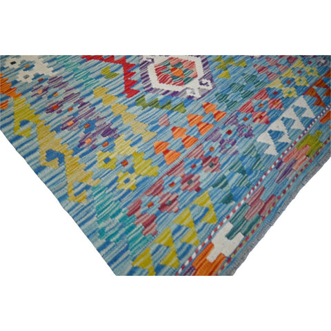 Kleurrijke kelim - 295x205 cm - HANDGEMAAKT