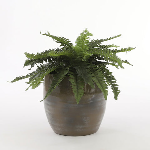 Lester Bloempot - H31 x Ø33 cm - Donkergrijs