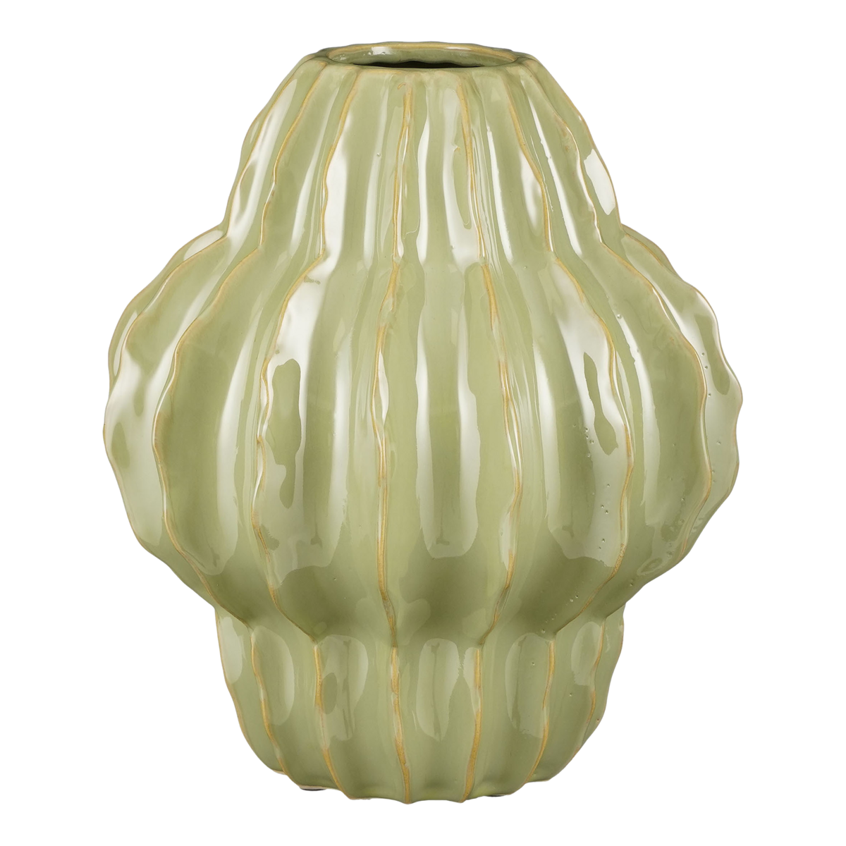Altea Vaas - H28 x Ø25 cm - Keramiek - Lichtgroen