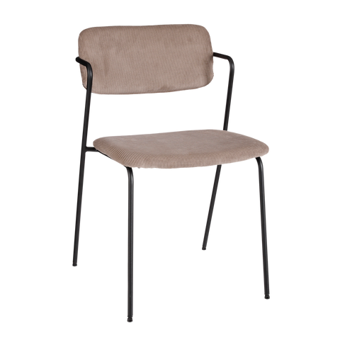 Nanet Eetkamerstoel - Velvet - Beige