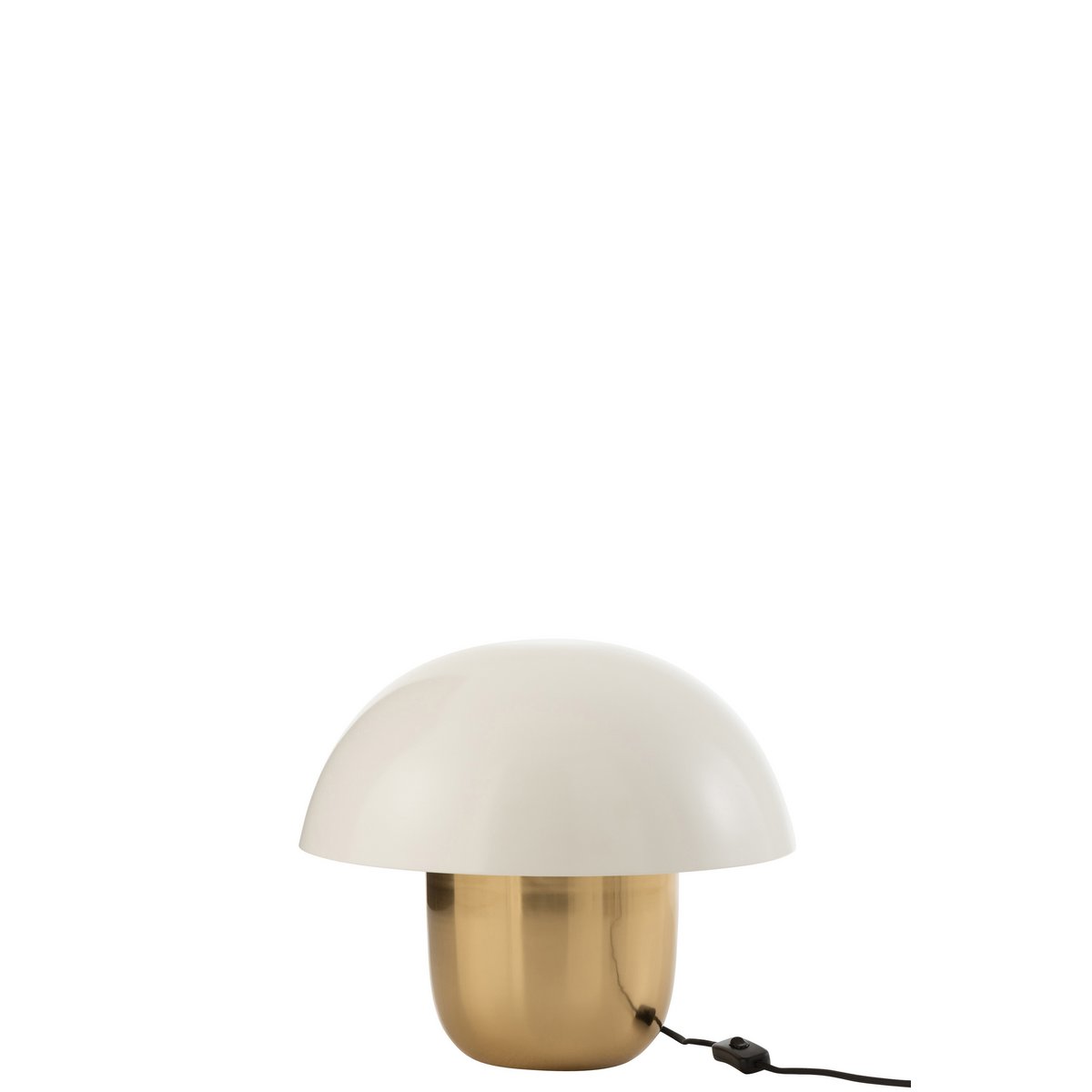 J-Line lamp Paddenstoel - ijzer - wit/goud - small