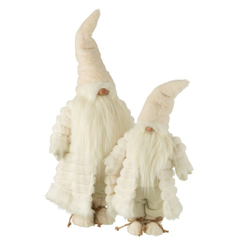 J-Line Kabouter Gewatteerde Jas Textiel Creme/Bruin Large