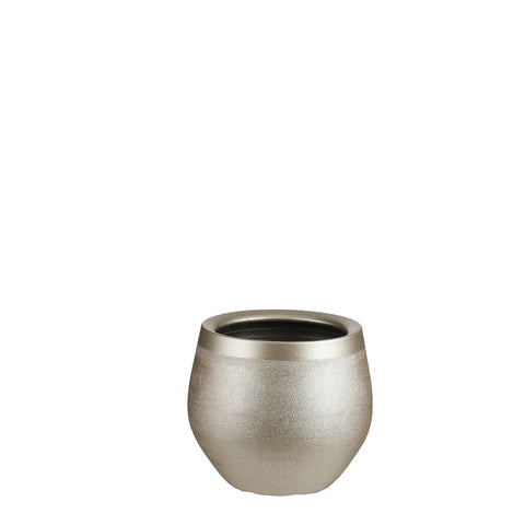 Douro Bloempot - H18 x Ø20 cm - Terracotta - Goud