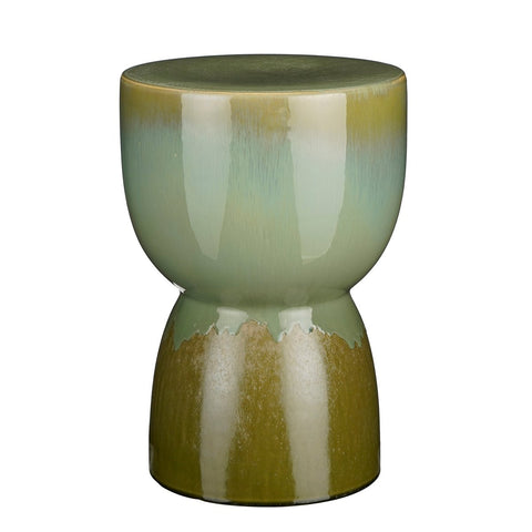 Lucien Bijzettafel - H42 x Ø29 cm - Keramiek - Groen