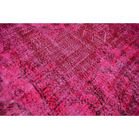 Roze vintage vloerkleed - 300x185 cm - HANDGEMAAKT