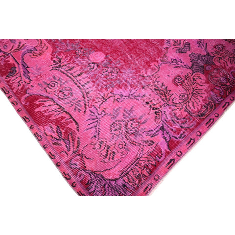 Roze vintage vloerkleed - 300x186 cm - HANDGEMAAKT