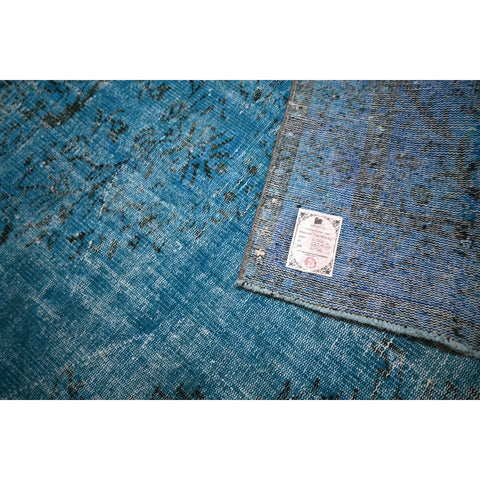 Turquoise vintage vloerkleed - 272x180 cm - HANDGEMAAKT