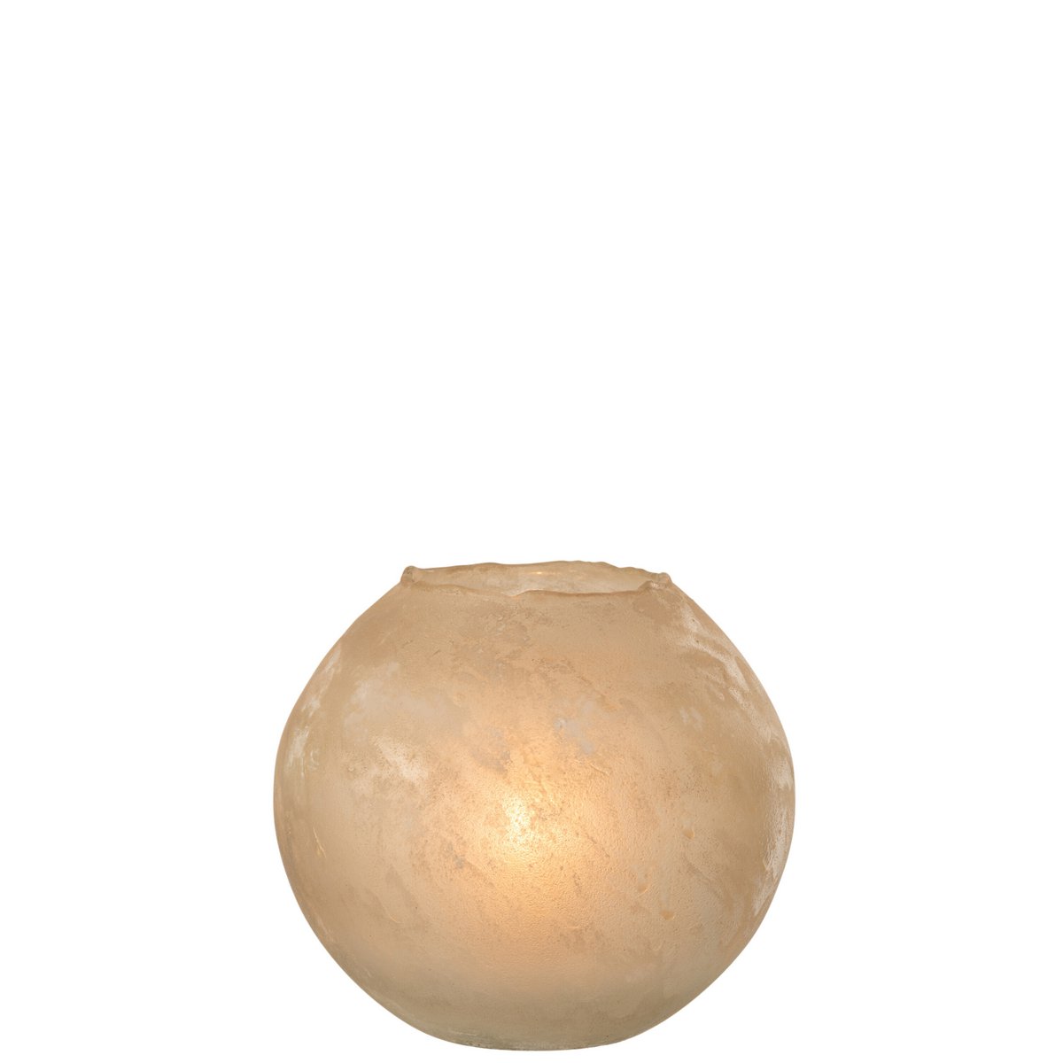 J-Line Vaas Soda Rond Glas Goud Large